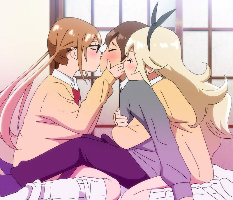 めぐとキスをするナナシ