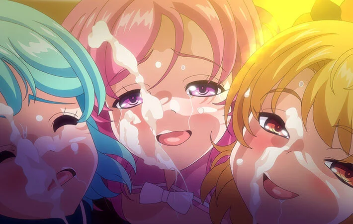 顔射される③人